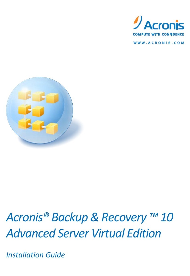 ACRONIS BACKUP RECOVERY 10 ADVANCED SERVER VIRTUAL... installation guide
