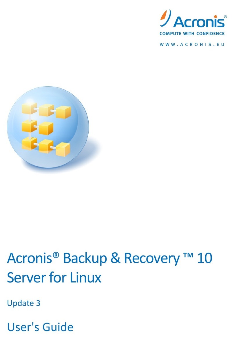 ACRONIS BACKUP AND RECOVERY 10 SERVER FOR LINUX - INSTALLATION UPDATE... user guide