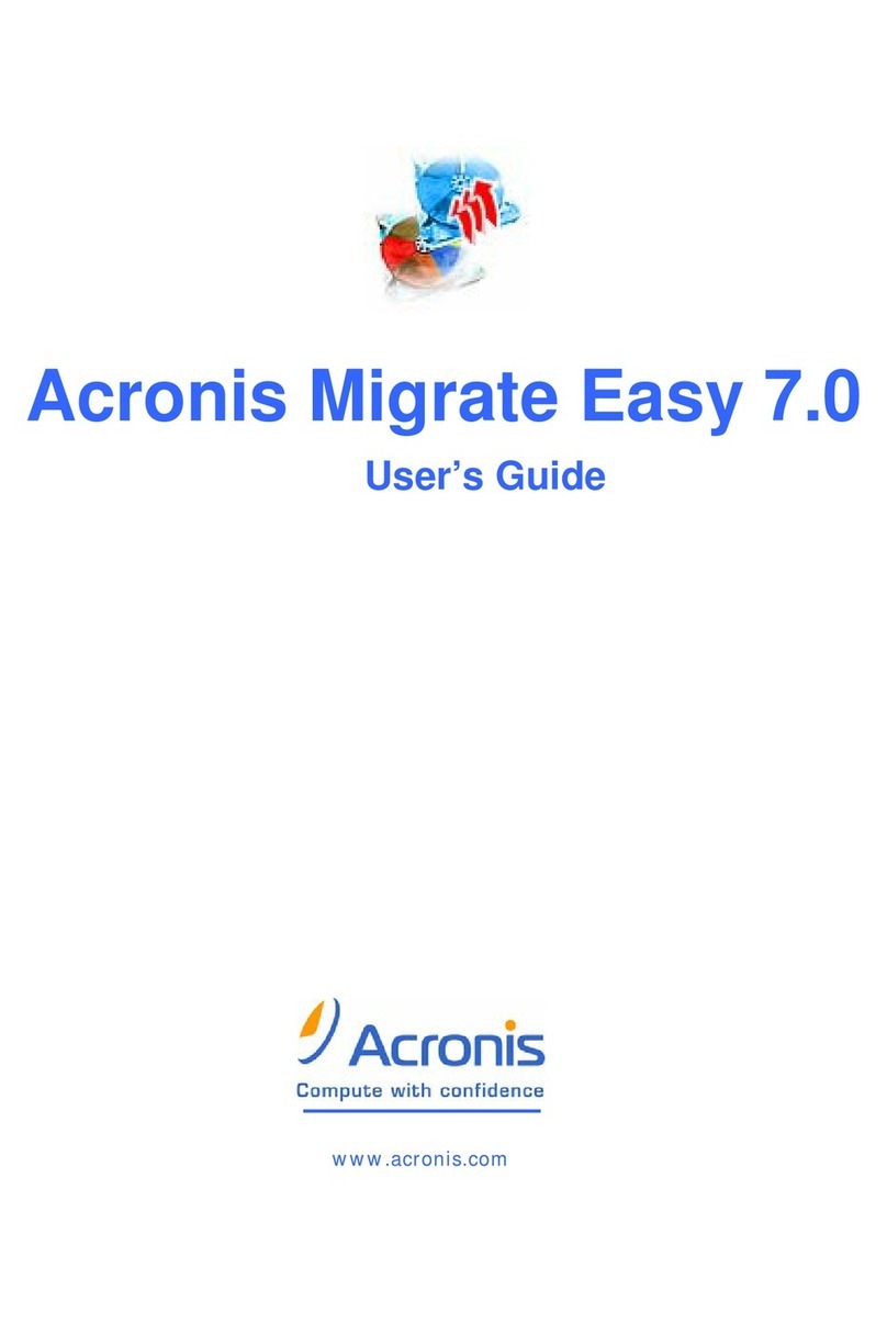 ACRONIS MIGRATE EASY 7.0 User manual