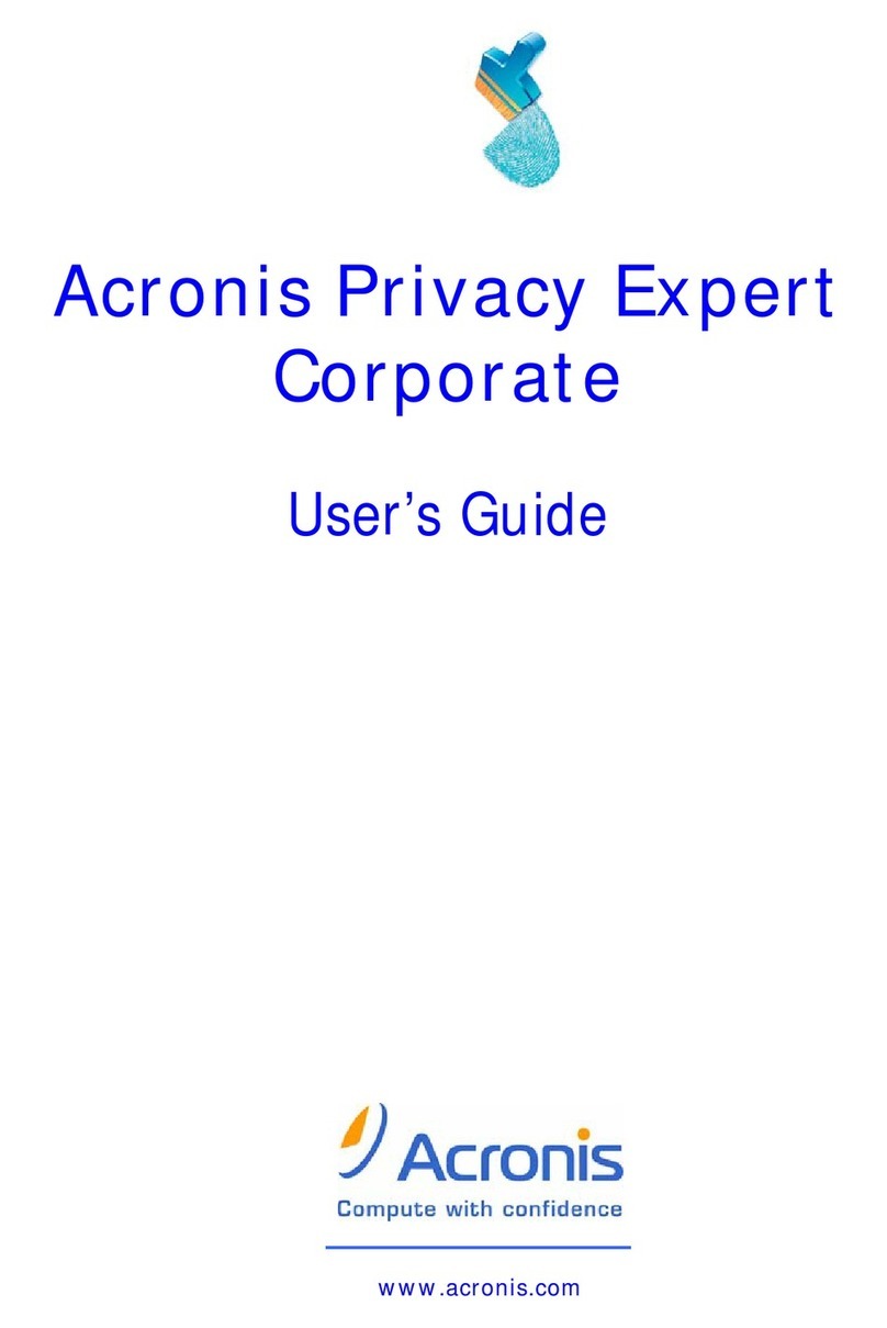 ACRONIS PRIVACY EXPERT CORPORATE - user guide