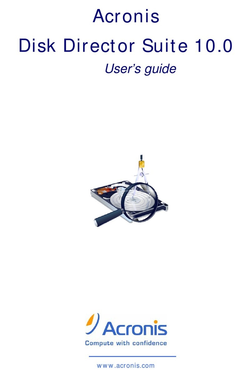 ACRONIS DISK DIRECTOR SUITE 10.0 User manual