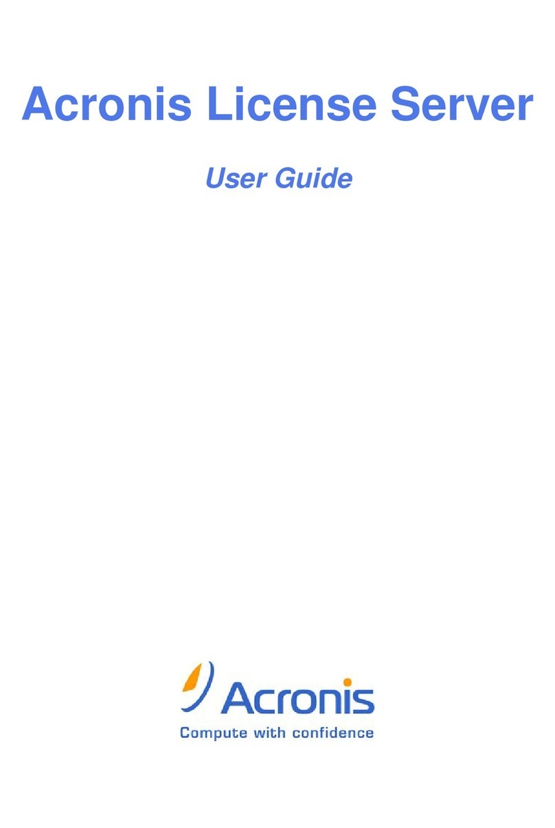 ACRONIS LICENSE SERVER user guide