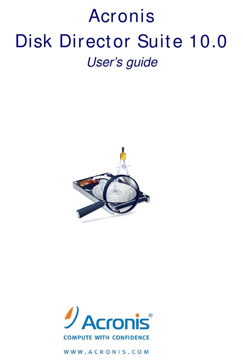 ACRONIS DISK DIRECTOR SUITE 10 User manual