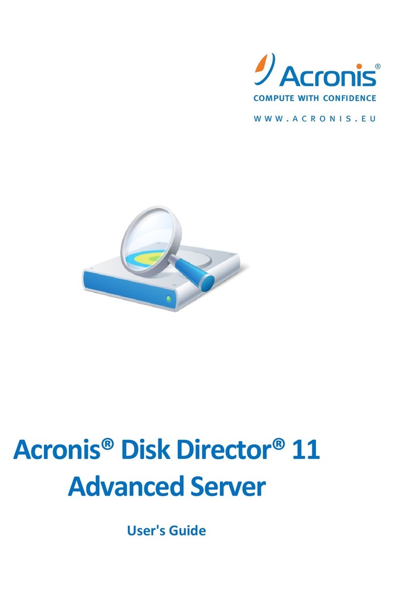 ACRONIS DISK DIRECTOR 11 ADVANCED SERVER - user guide