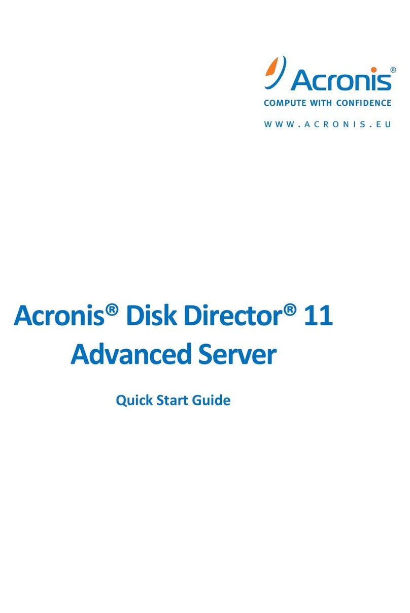 ACRONIS DISK DIRECTOR 11 ADVANCED SERVER - User manual