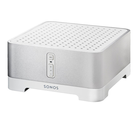 Sonos ZonePlayer 120 User manual