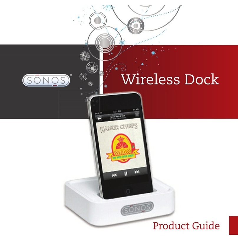 Sonos WIRELESS DOCK User manual Sonos WIRELESS DOCK User manual