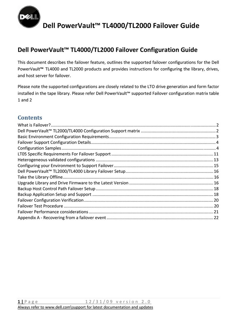 Dell PowerVault TL2000 Configuration guide
