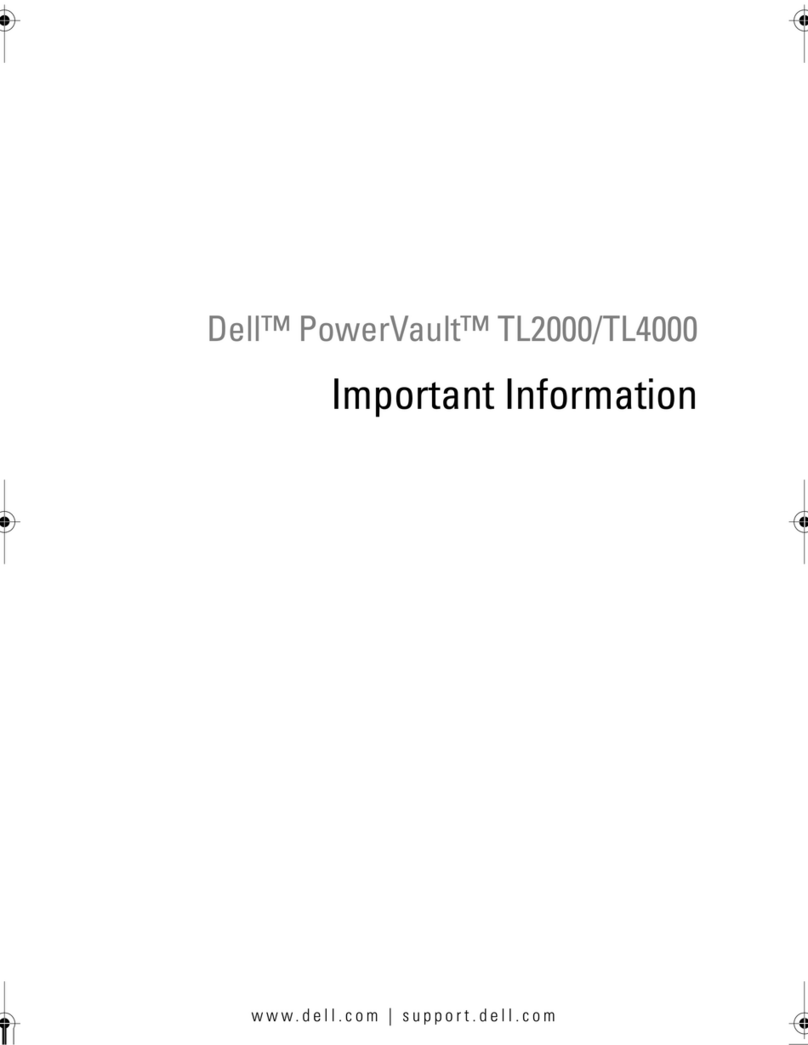 Dell PowerVault TL2000 Operating manual Dell PowerVault TL2000 Operating manual
