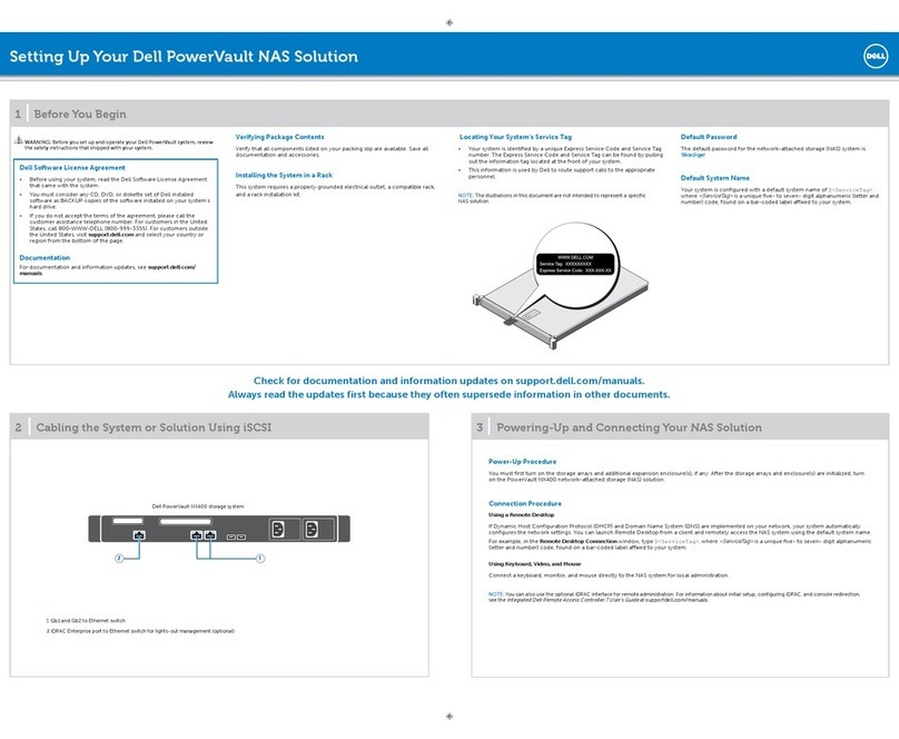 Dell PowerVault NX400 User instructions