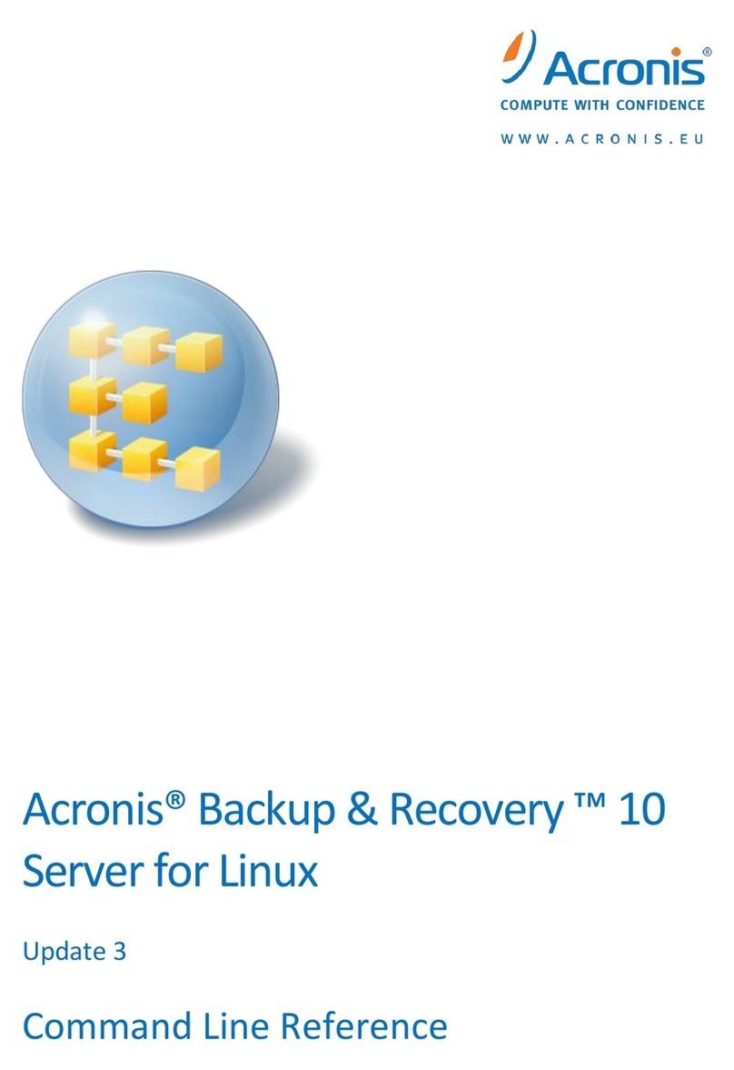 ACRONIS BACKUP AND RECOVERY 10 SERVER FOR LINUX - COMMAND LINE REFERENCE UPDATE... Cli reference guide