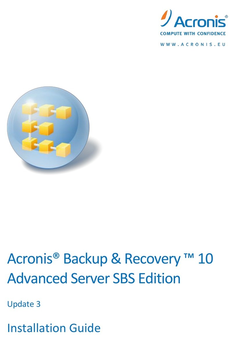 ACRONIS BACKUP AND RECOVERY 10 ADVANCED SERVER SBS EDITION - INSTALLATION UPDATE... installation guide ACRONIS BACKUP AND RECOVERY 10 ADVANCED SERVER SBS EDITION - INSTALLATION UPDATE... installation guide