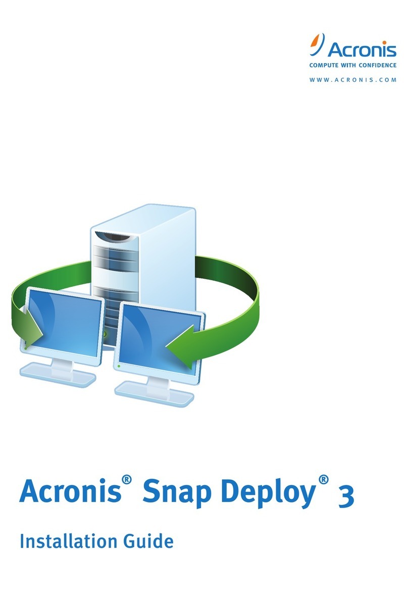 ACRONIS SNAP DEPLOY 3 - FOR WORKSTATION User manual