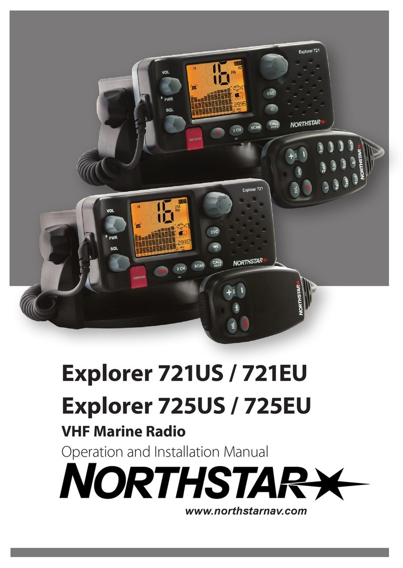 NorthStar VHF Marine Explorer 721EU Operation and installation manual
