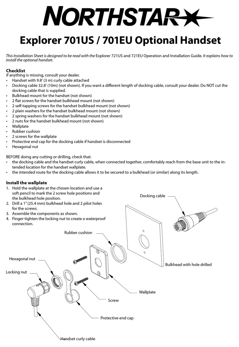 NorthStar EXPLORER 701EU - OPTIONAL HANDSET Assembly instructions