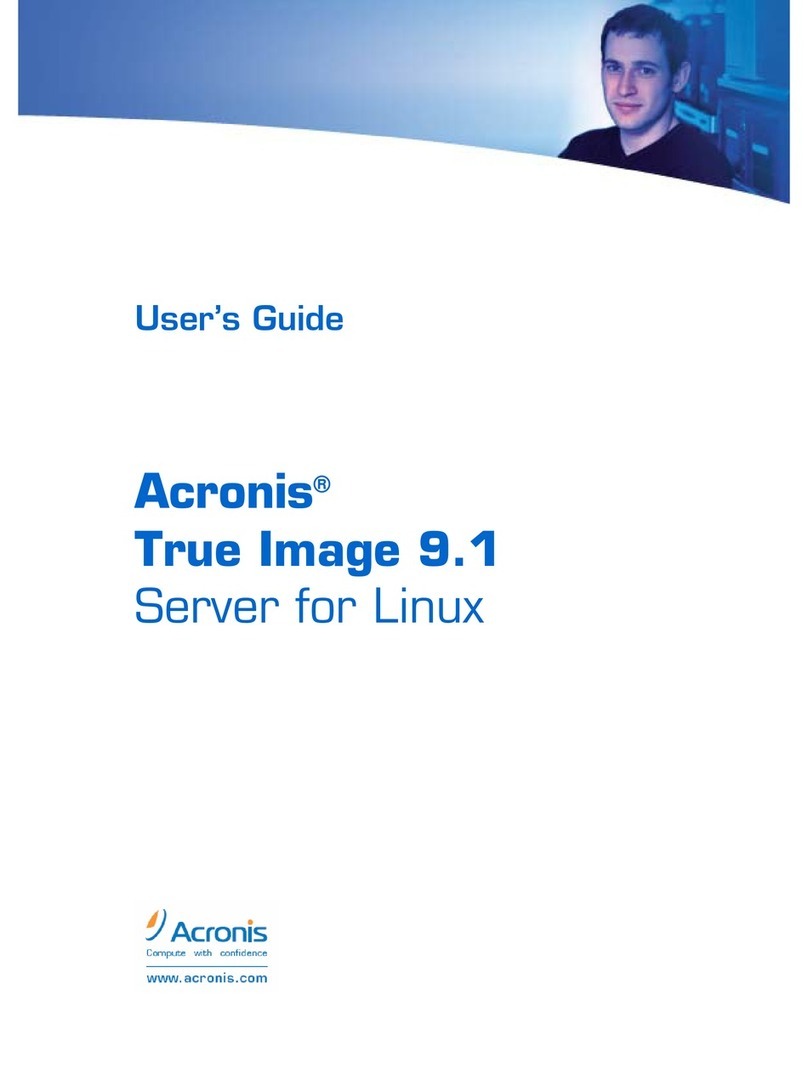ACRONIS TRUE IMAGE 9.1 - FOR LINUX user guide