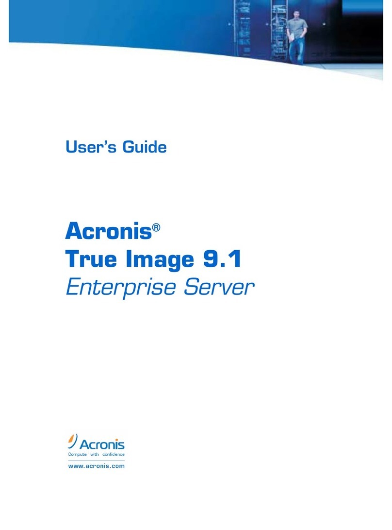 ACRONIS TRUE IMAGE 9.1 - ENTERPRISE SERVER User manual