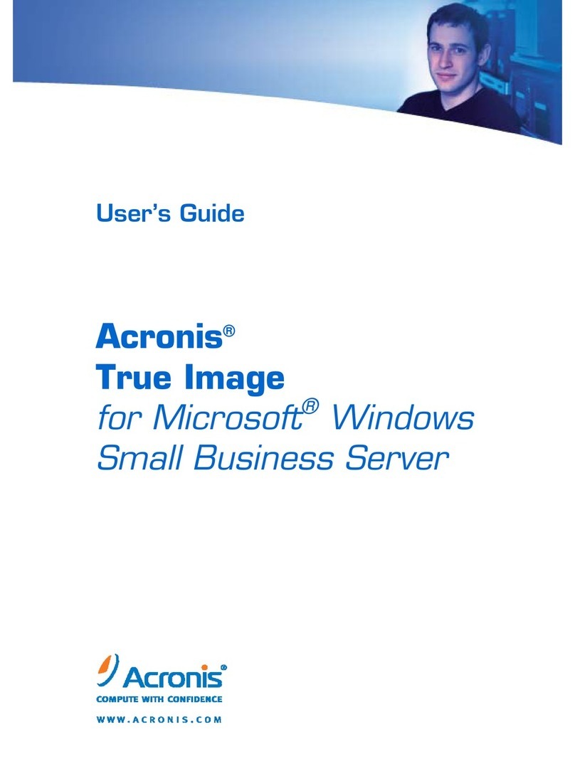 ACRONIS TRUE IMAGE - FOR MICROSOFT WINDOWS SMALL BUSINESS... user guide
