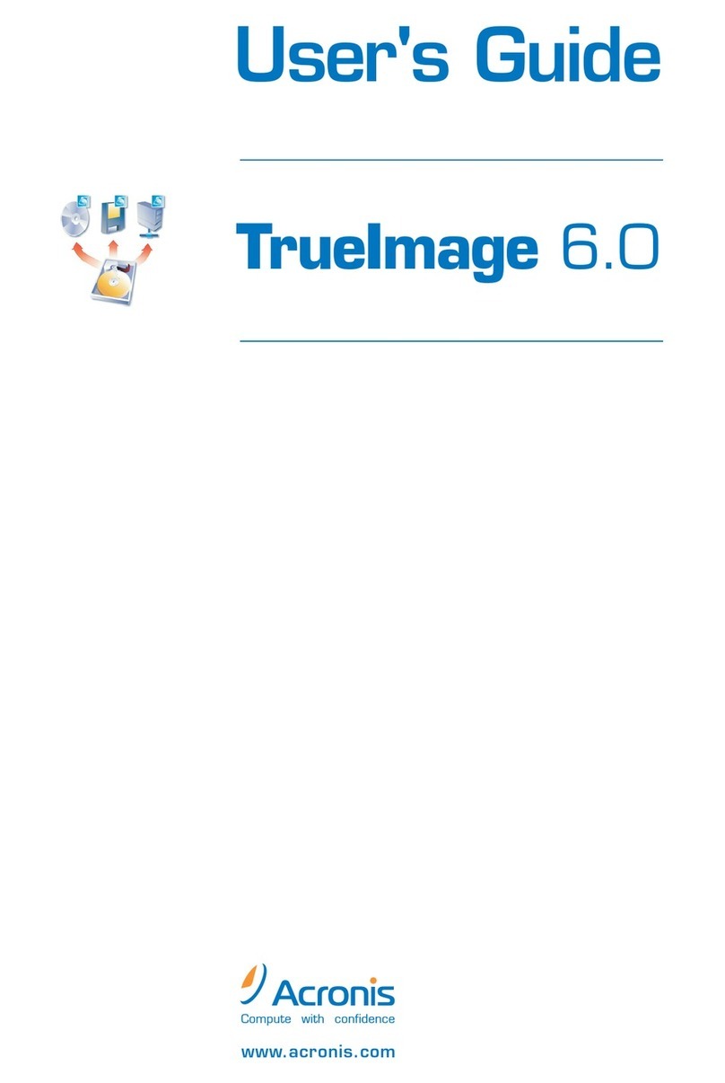 ACRONIS TRUE IMAGE 6.0 User manual ACRONIS TRUE IMAGE 6.0 User manual