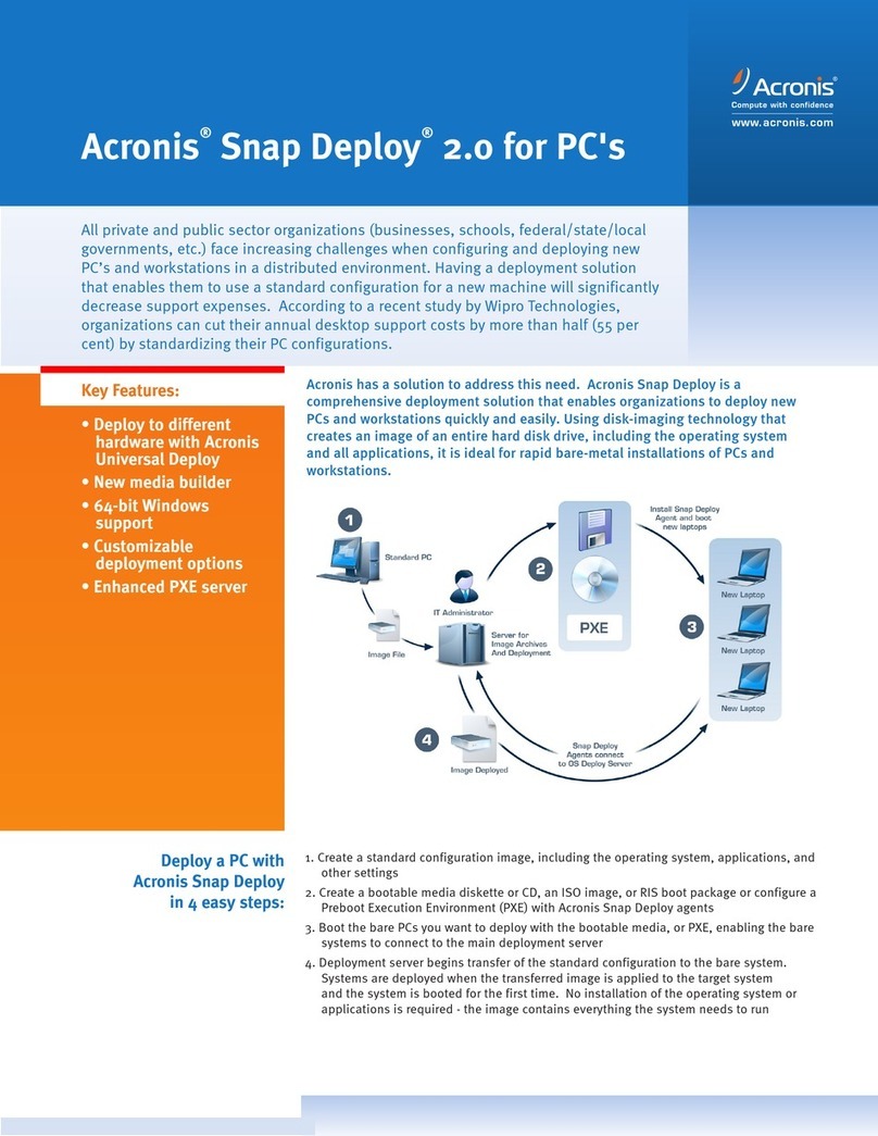 ACRONIS SNAP DEPLOY 2.0 - datasheet