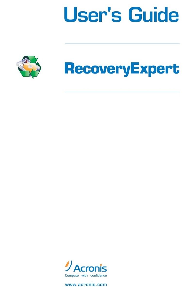 ACRONIS RECOVERYEXPERT User manual