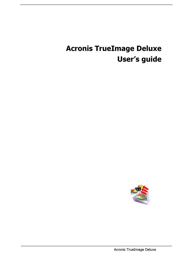 ACRONIS TRUEIMAGE DELUXE User manual