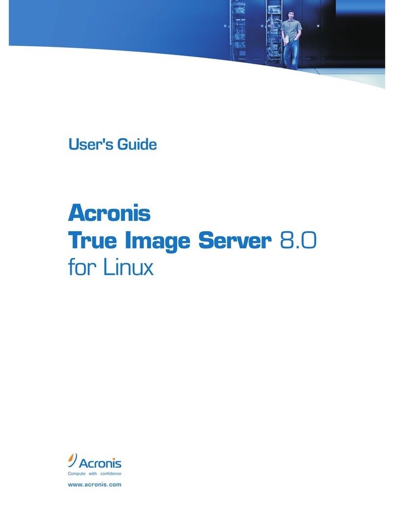 ACRONIS TRUE IMAGE SERVER 8.0-LINUX user guide
