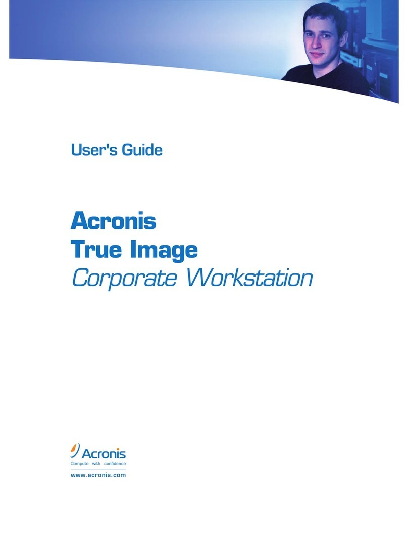 ACRONIS TRUE IMAGE CORPORATE WORKSTATION 8.0 User manual