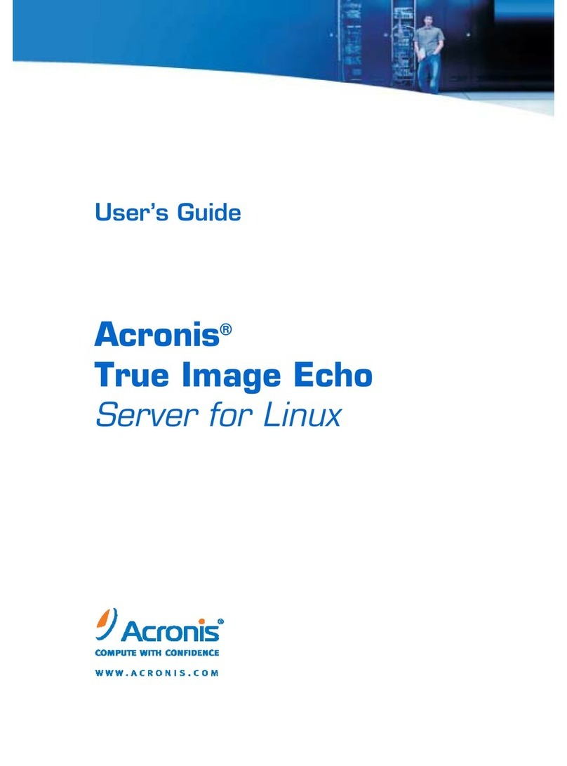 ACRONIS TRUE IMAGE ECHO - FOR LINUX User manual