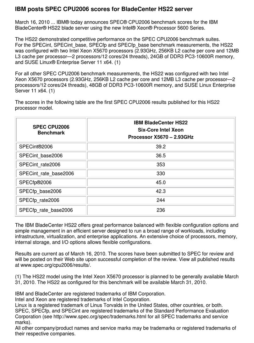 IBM BladeCenter HS22 Manual
