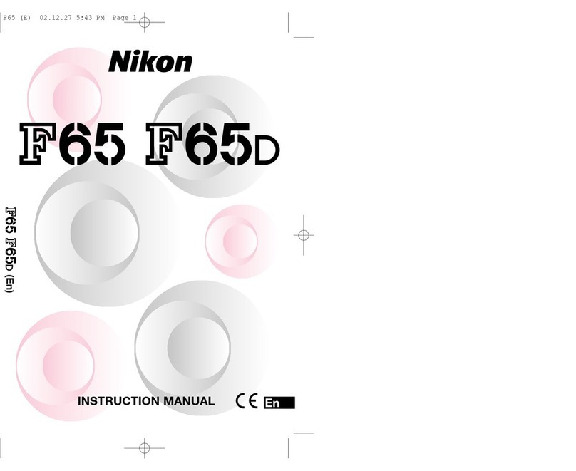 Nikon F65 - F65 35mm SLR Camera Body Only instruction manual