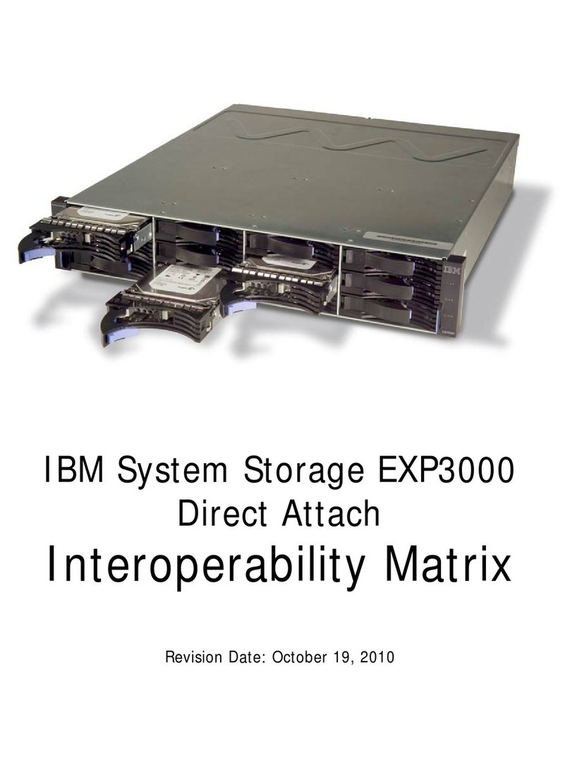 IBM SYSTEM STORAGE EXP3000 - INTEROPERABILITY MATRIX... User manual