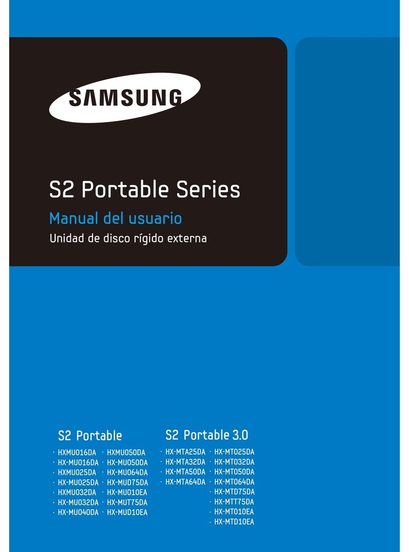 Samsung HXSU025BA - S1 Mini - Hard Drive Manual Del Usuario