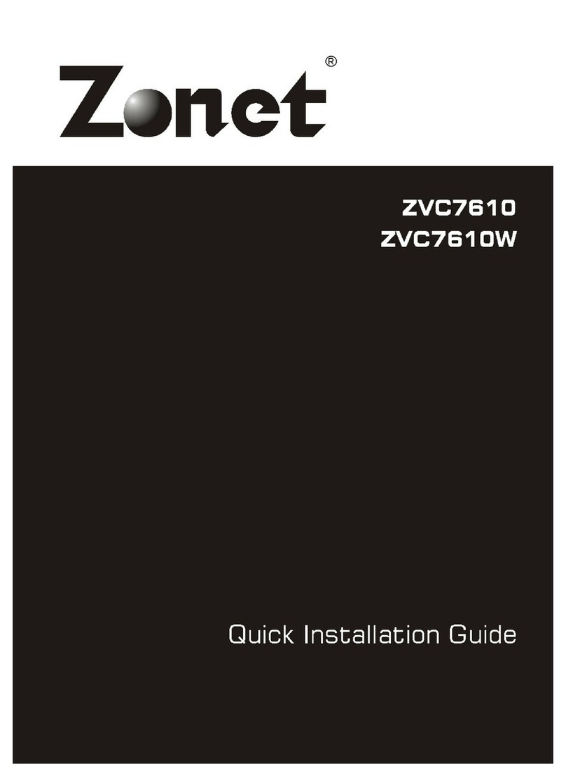 Zonet ZVC7610 Quick installation guide