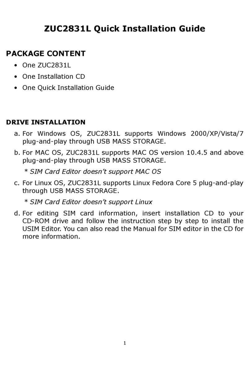 Zonet ZUC2831L User manual