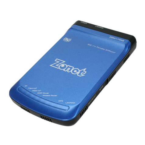 Zonet ZSR4174WE User manual