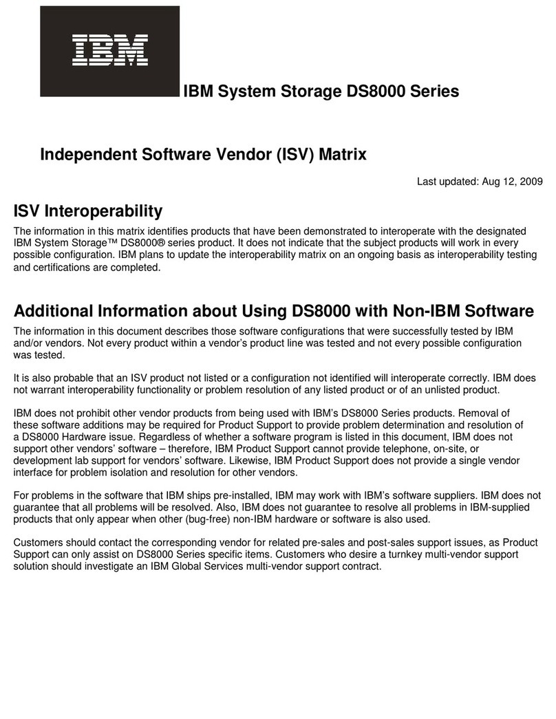 IBM DS8000 - ADDITIONAL INFORMATION User manual