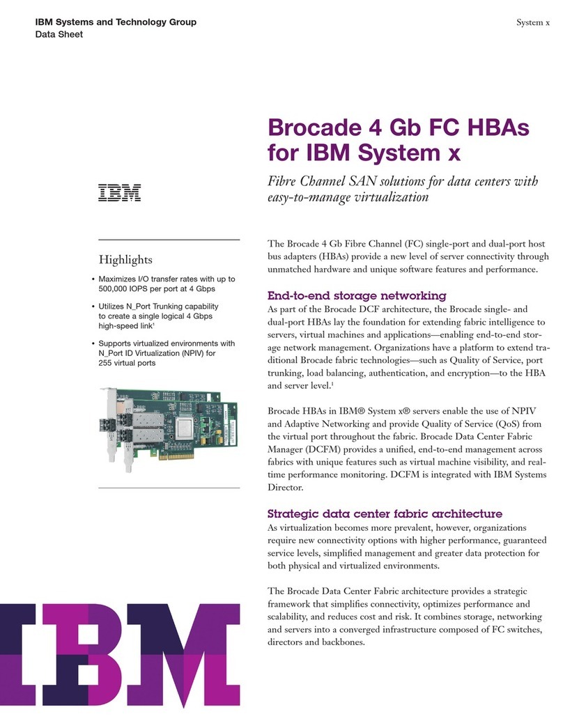 IBM BROCADE 4 GB FC HBAS User manual