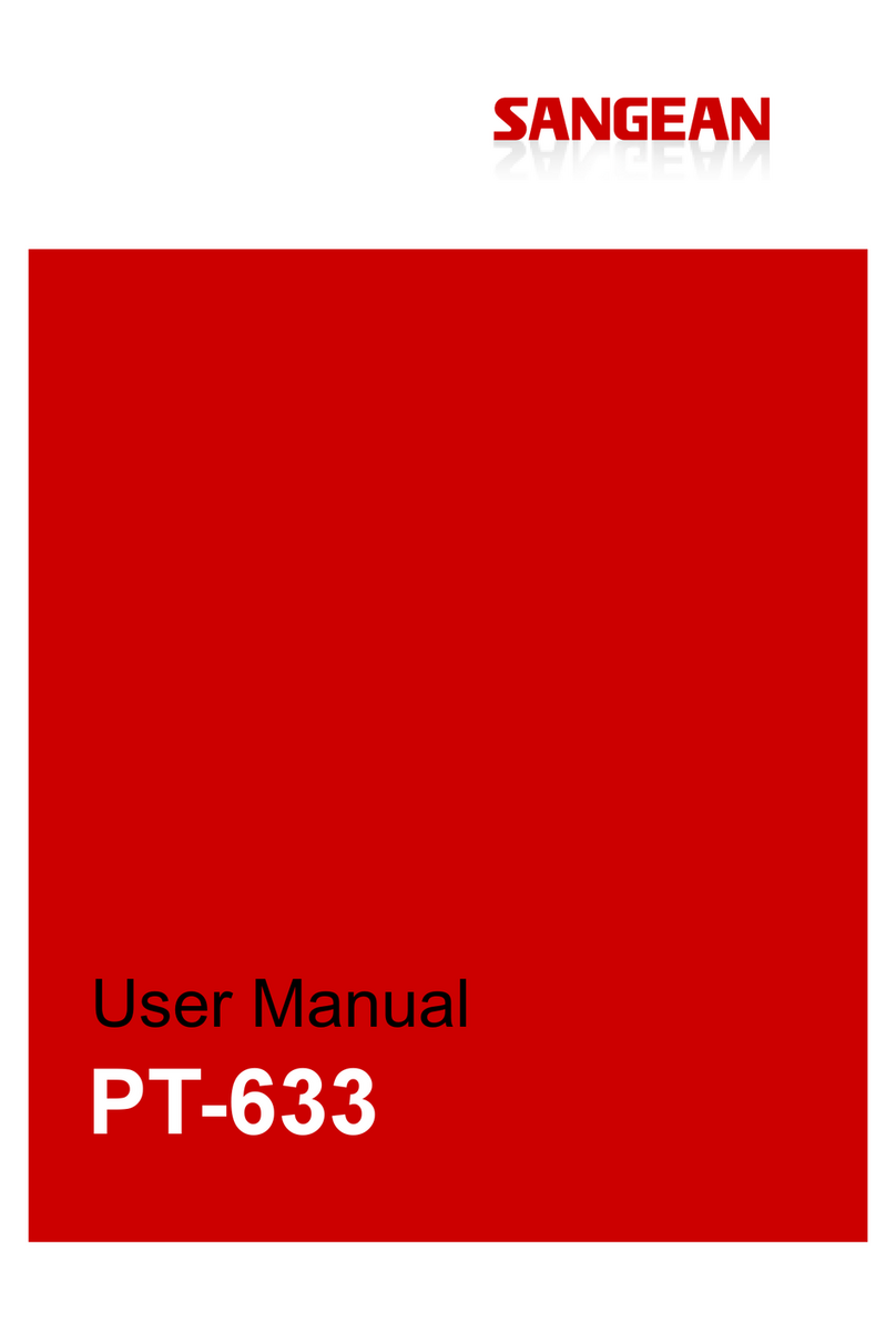 Sangean PT-633 User manual