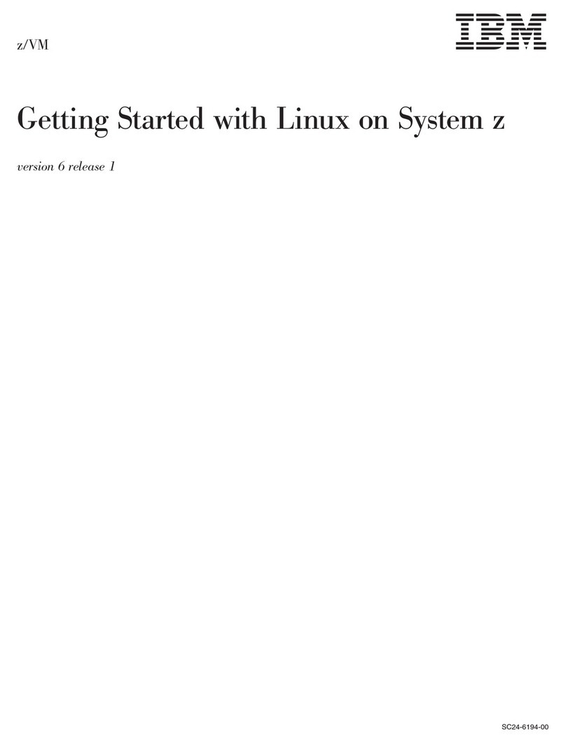 IBM ZVM - FOR LINUX V6 RELEASE 1 User manual