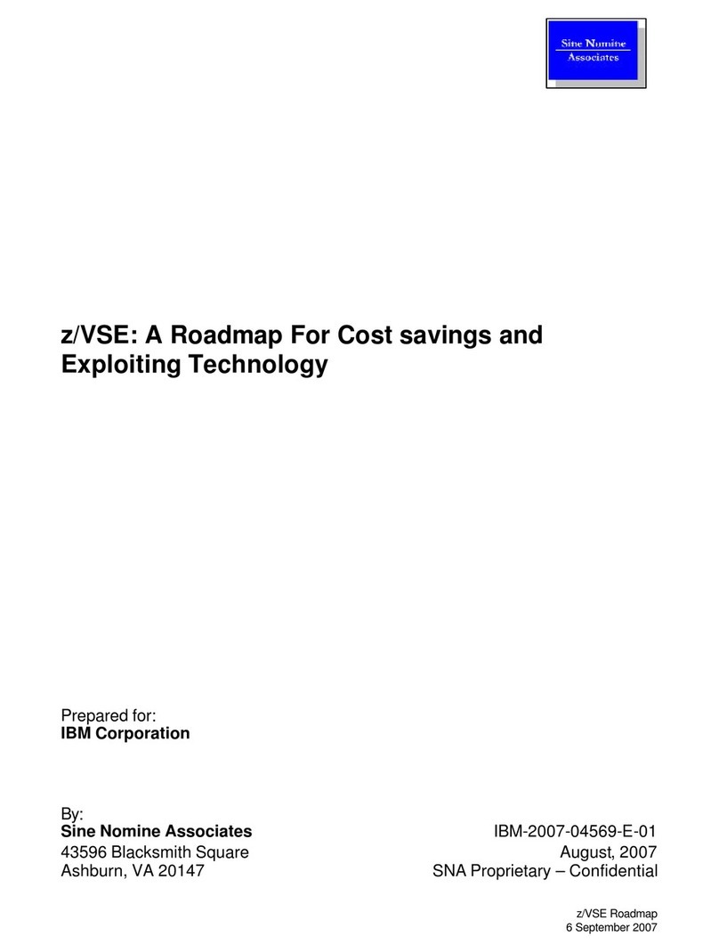 IBM ZVSE ROADMAP User manual