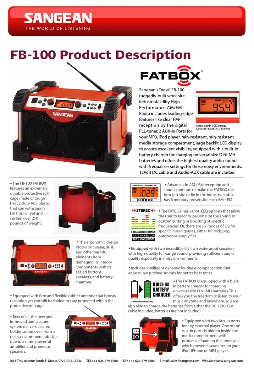 Sangean FatBox FB-100 brochure