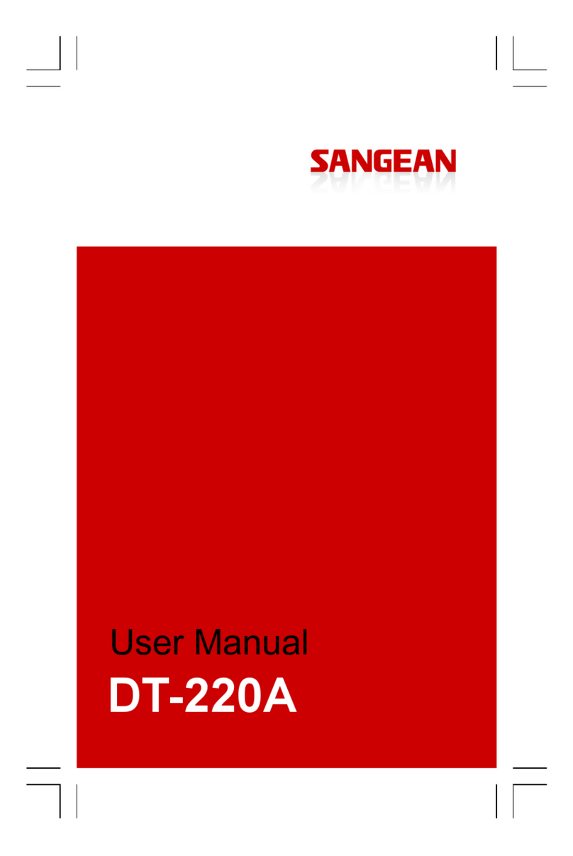 Sangean DT-220A User manual