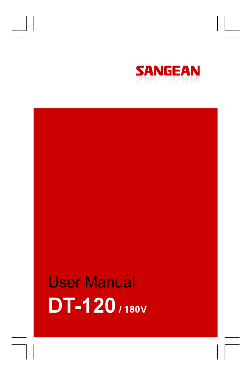 Sangean DT-120CL User manual