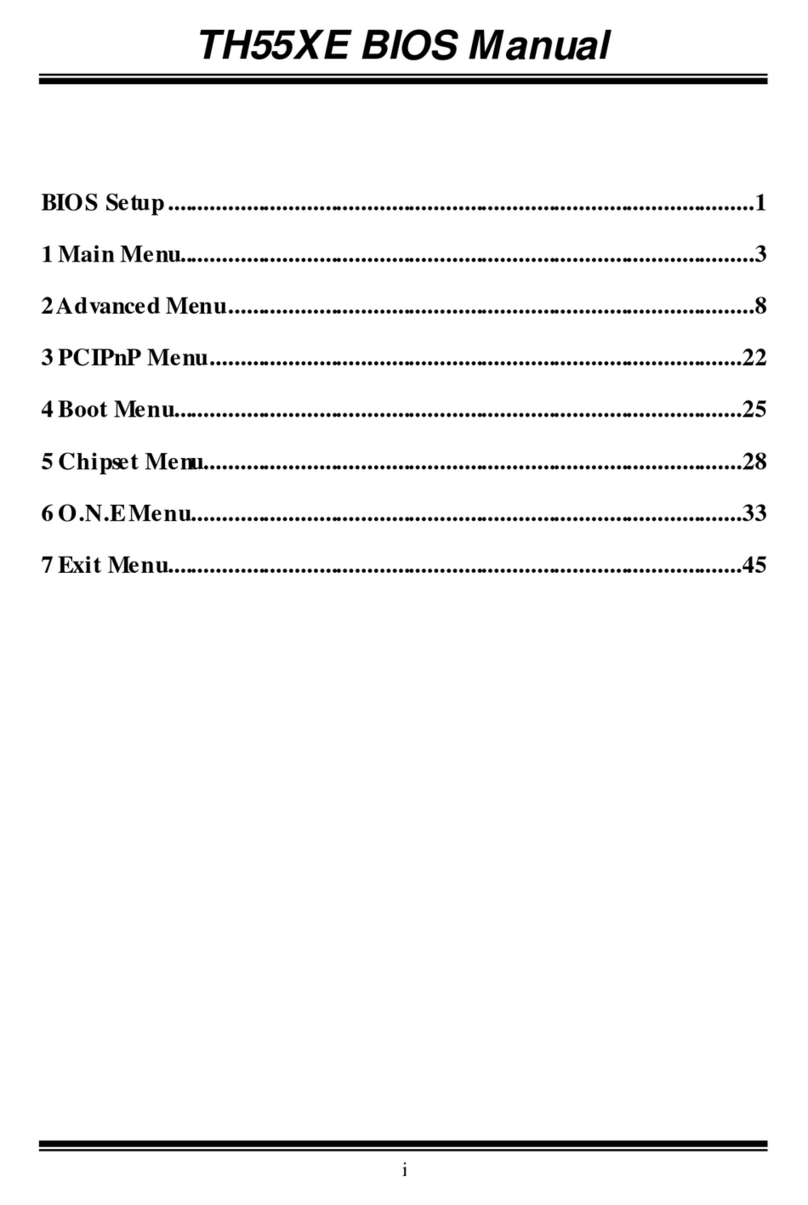 Biostar TH55XE - BIOS User manual