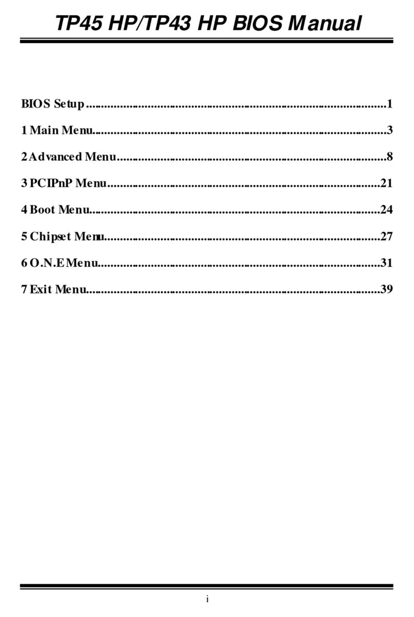 Biostar TP43 HP - BIOS User manual Biostar TP43 HP - BIOS User manual