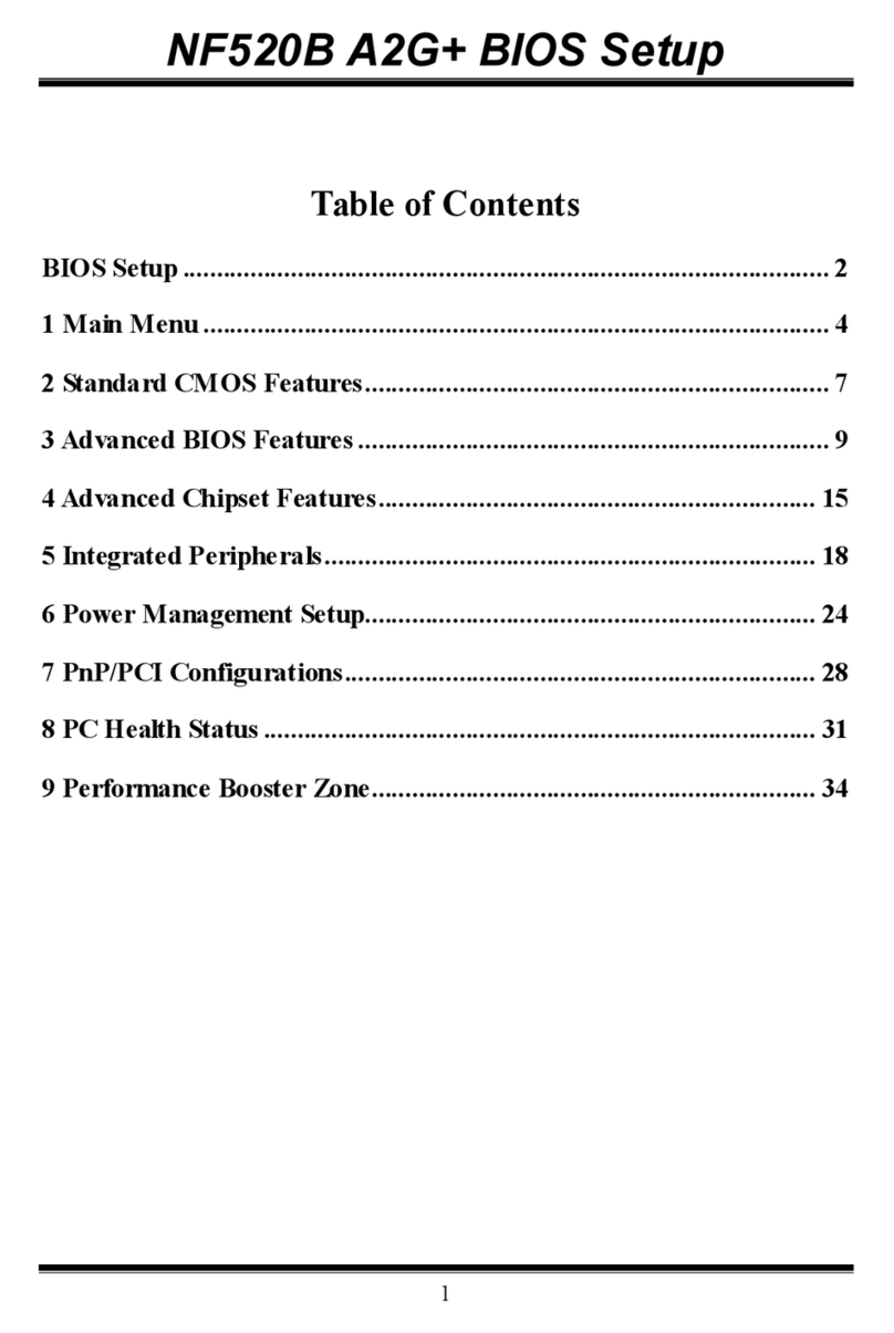 Biostar NF520B A2G PLUS - BIOS SETUP User manual