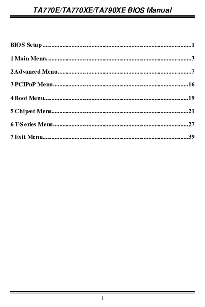 Biostar TA770E - BIOS User manual Biostar TA770E - BIOS User manual