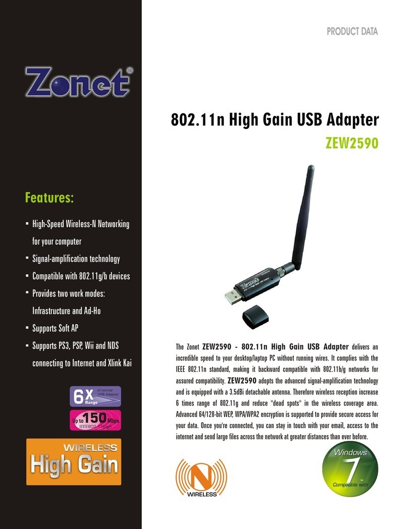 Zonet ZEW2590 User manual