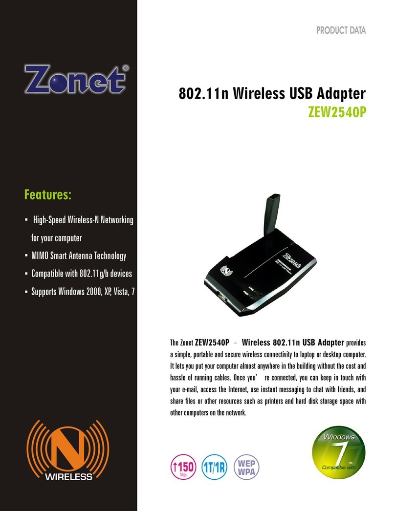Zonet ZEW2540P Operation manual
